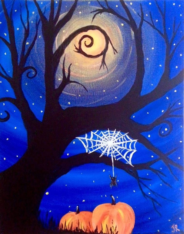 Wine Canvas Paint Event Halloween Night 6pm Winstons