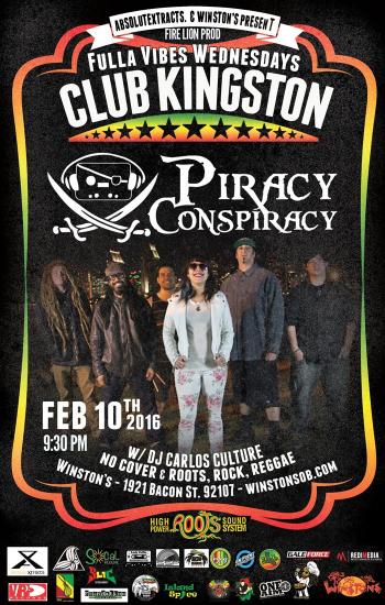Winstons Event Piracy Conspiracy and DJ Carlos Culture Winstons Event Piracy Conspiracy and DJ Carlos Culture